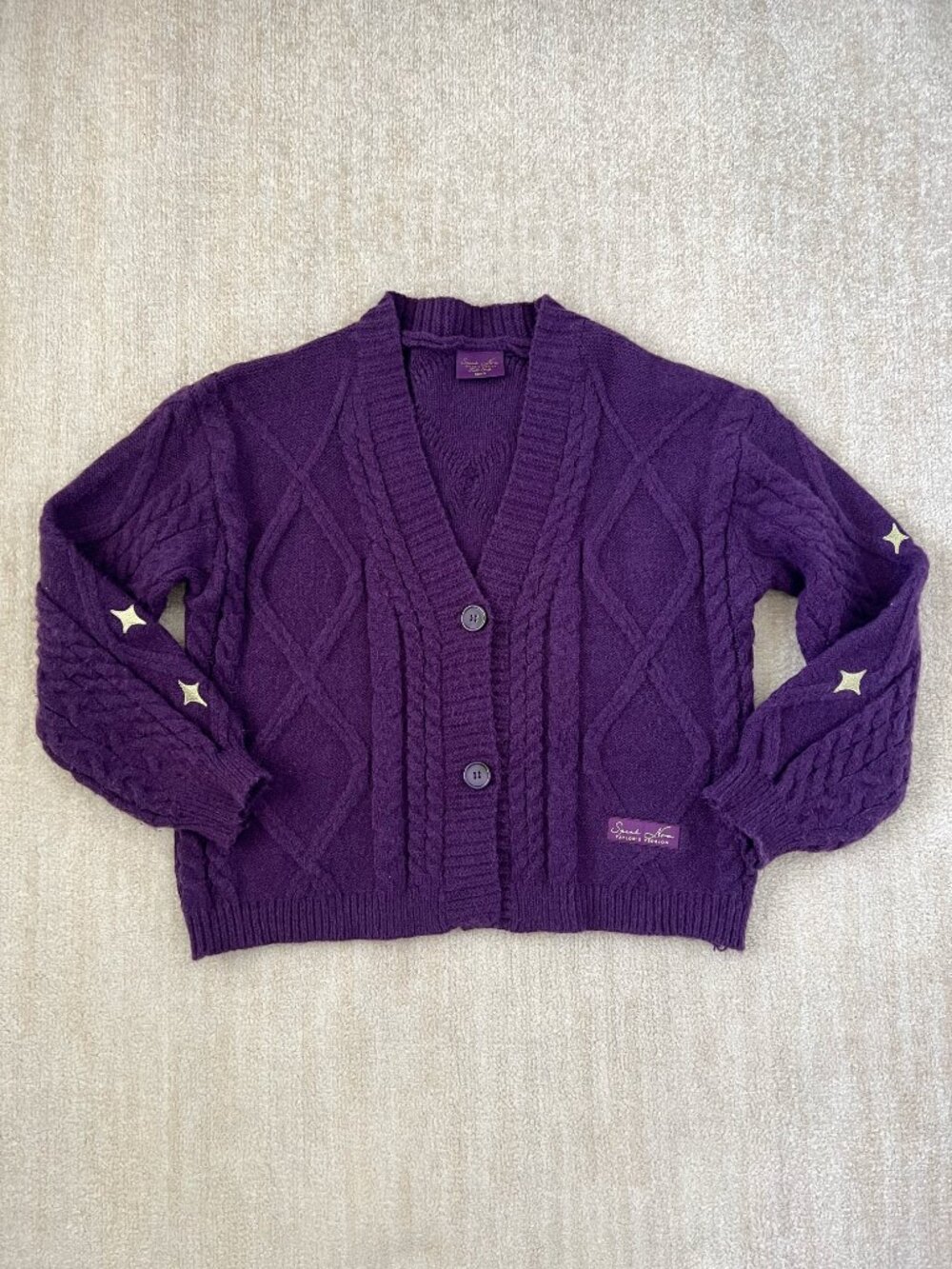 Taylor Swift Speak Now Purple Cardigan Sweater M/L